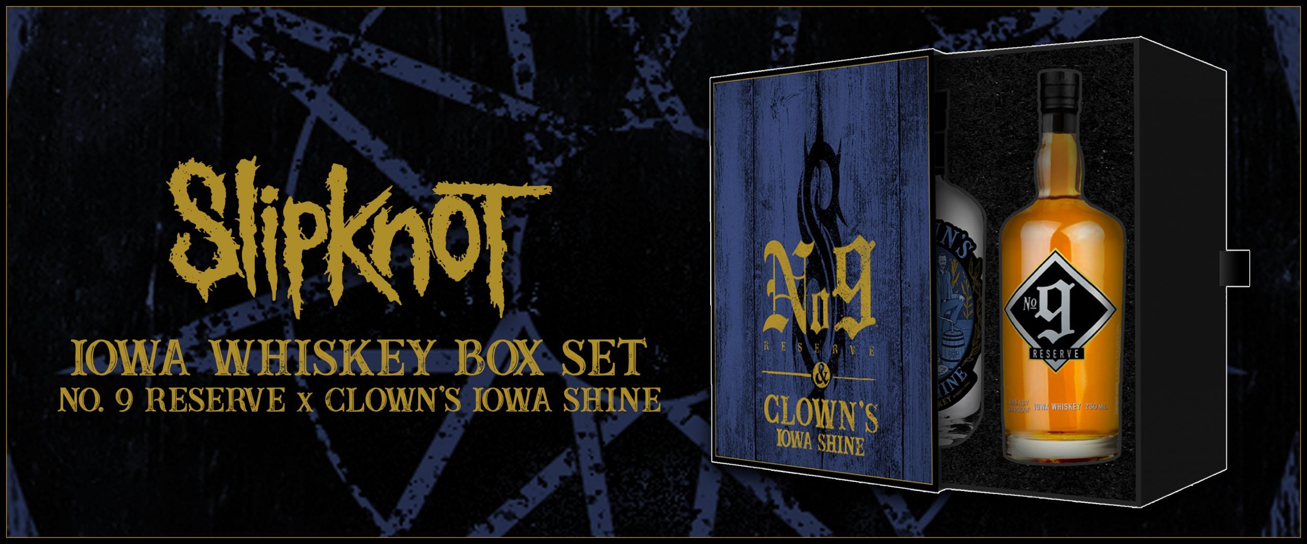 clown and Cedar Ridge Distillery unveil Slipknot No. 9 Whiskey Box