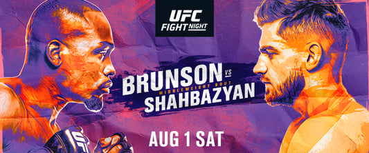 UFC returns to the Las Vegas Apex starting August 1st with Brunson Vs Shahbazyan