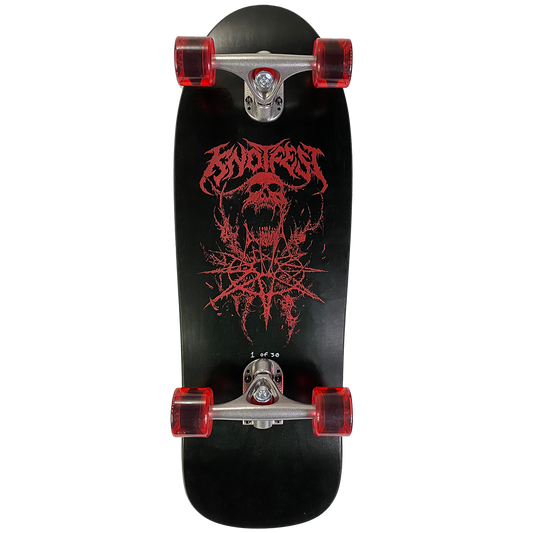 Riddick Skull LIMITED EDITION Complete Skateboard in Red