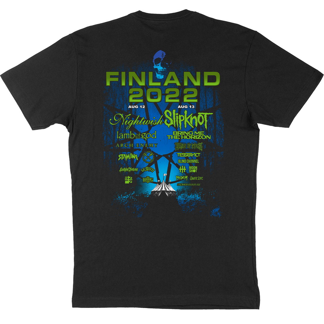Knotfest Finland 3 Skulls T-Shirt