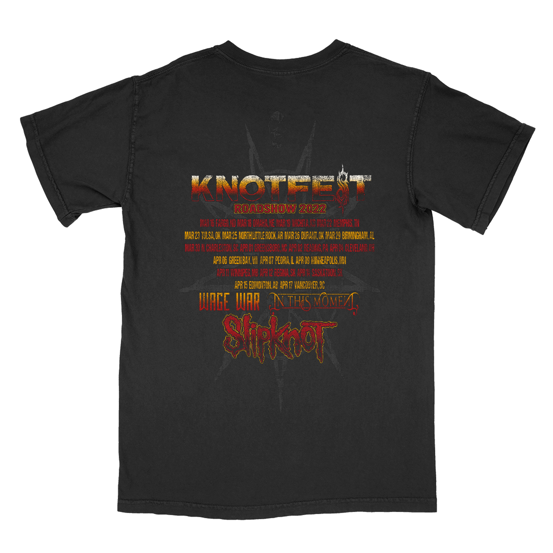 Knotfest Leg 1 Tour T-shirt in Black