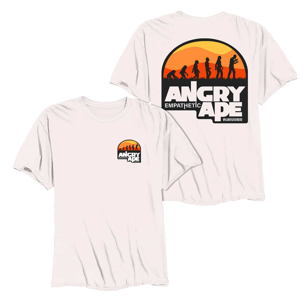 LUKE SEVEREID ANGRY APE LC/BACK TSHIRT VWHT