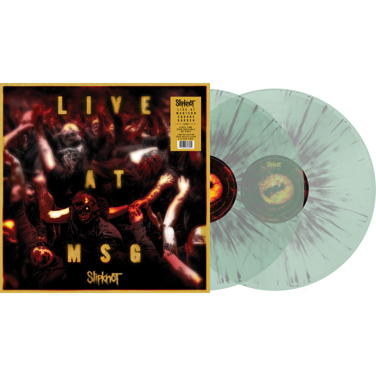 Slipknot ’Live At MSG’ Vinyl in Bottle Clear with Silver
