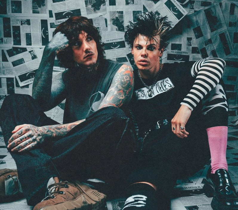 YUNGBLUD Goes Glitchpop With Oli Sykes of Bring Me the Horizon on "Happier"