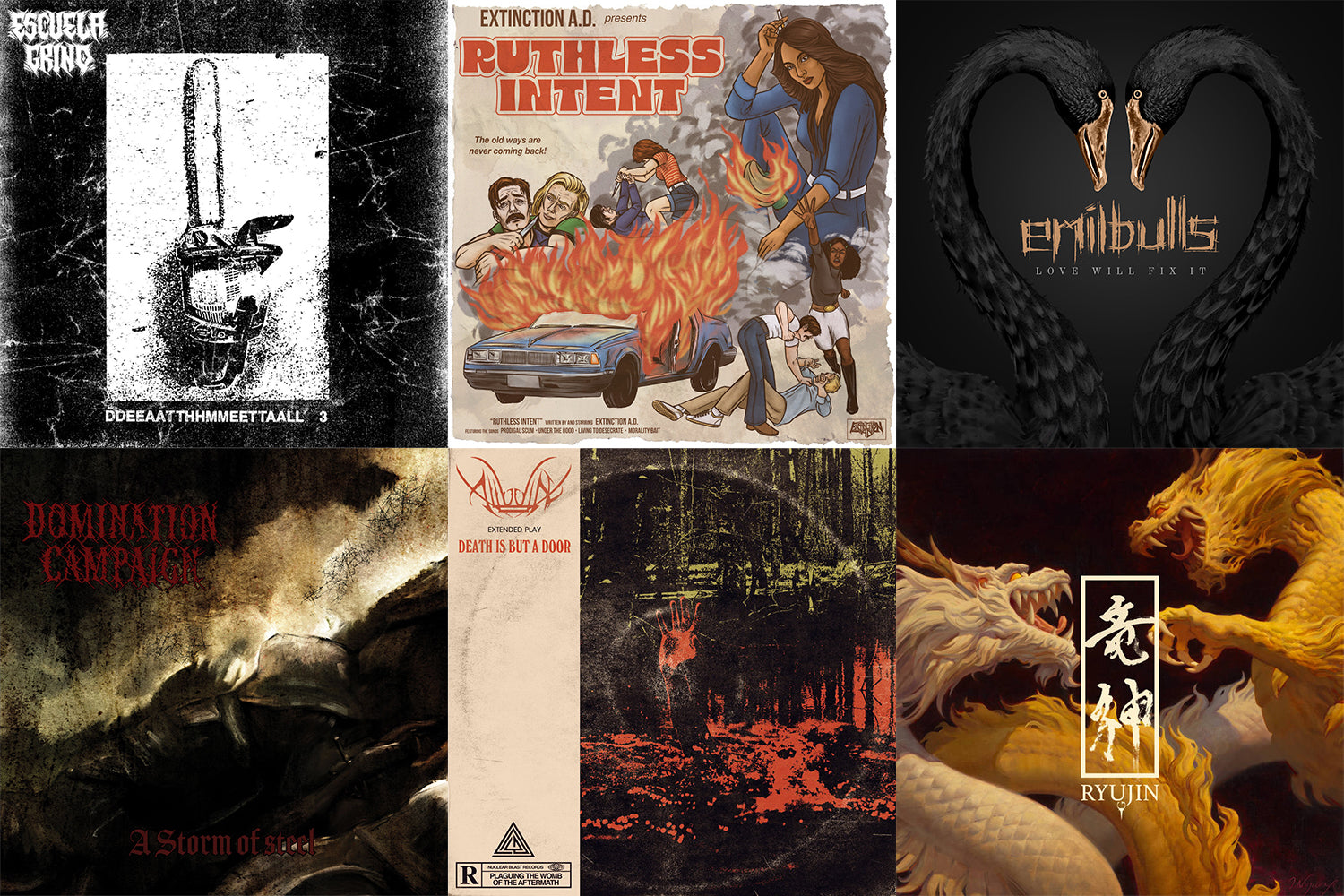New Flesh 1/12: Ryujin, Escuela Grind, Extinction A.D. and MORE!