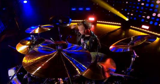 The future looks bright as 7-year old Caleb Hayes performs Slipknot's "Sulfur" on The Ellen Degeneres Show