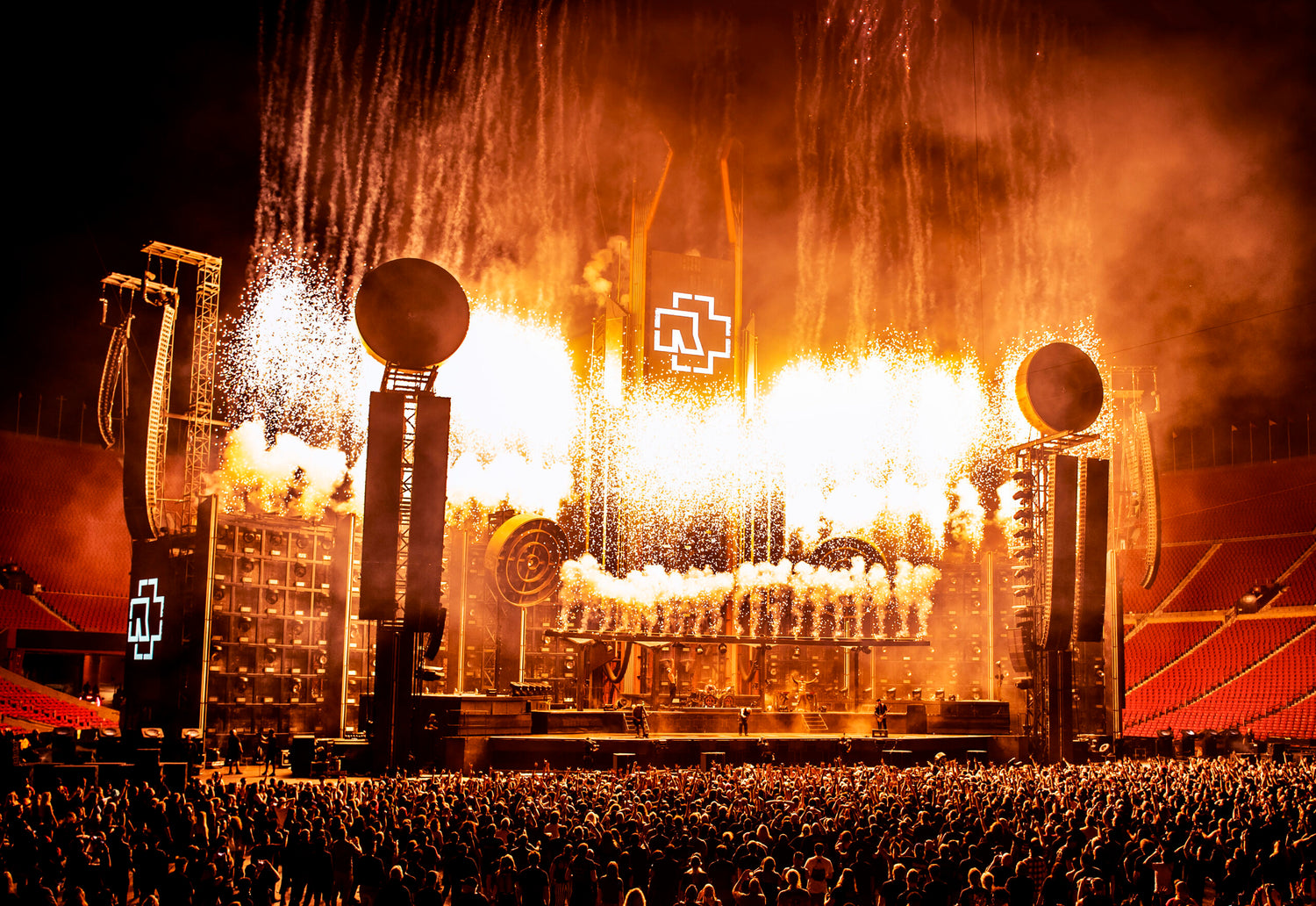 Rammstein submit stadium-sized spectacle with historic Coliseum performance