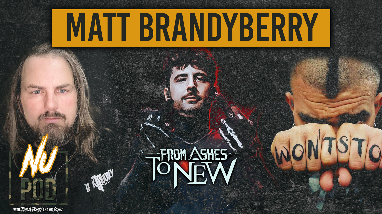 NU POD | MATT BRANDYBERRY (FROM ASHES TO NEW) “THE ‘HATE ME TOO’ VIDEO IS SHUTDOWN IN MANY COUNTRIES