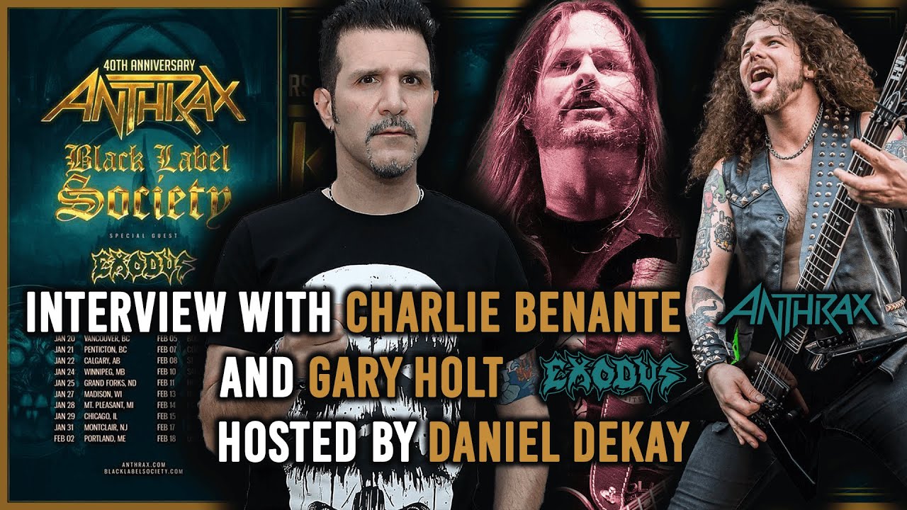 ANTHRAX (Charlie Benante) &amp; EXODUS (Gary Holt) talk their current tour, Bonded By Blood, and RIFFS