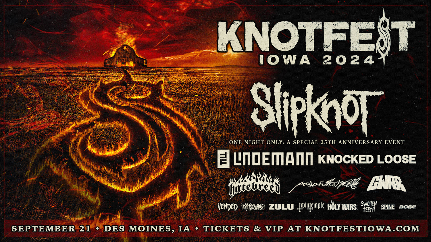 KNOTFEST IOWA PRESALE CODE