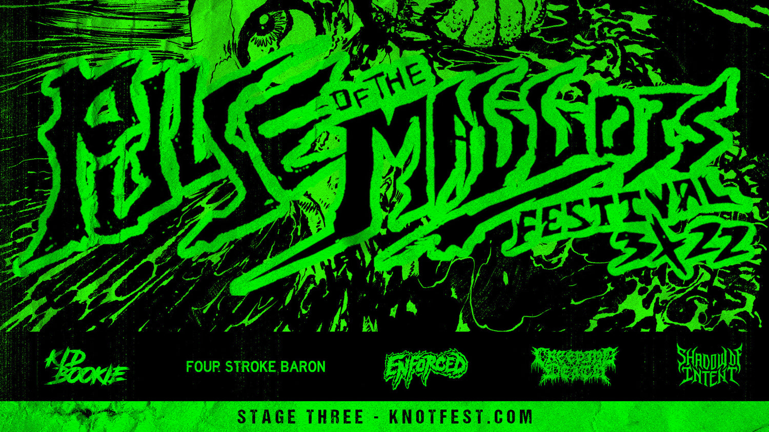 Watch Pulse Fest 3x22 Stage Three: Shadow of Intent, Creeping Death, Enforced, Four Stroke Baron & Kid Bookie