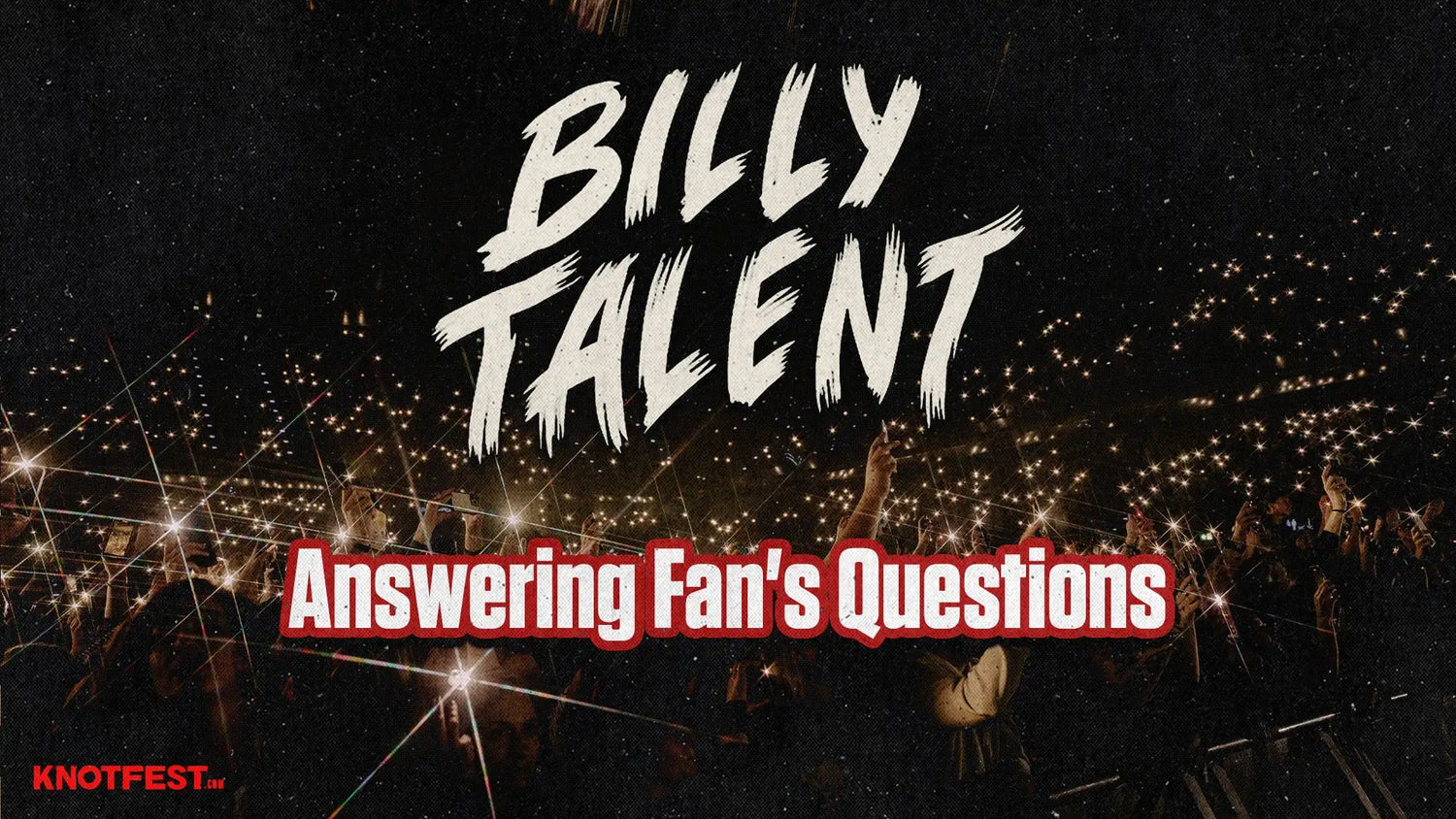 BILLY TALENT ANSWERING FAN’S QUESTIONS