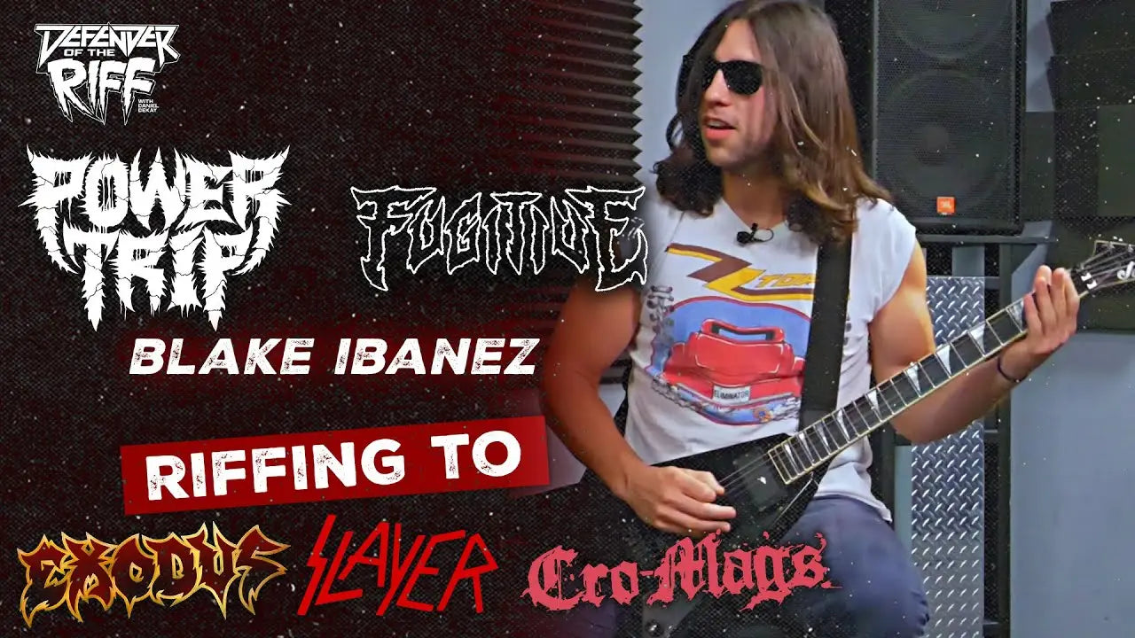 Blake Ibanez (POWER TRIP / FUGITIVE) Riffing to EXODUS SLAYER CRO-MAGS... - Defender Of The Riff