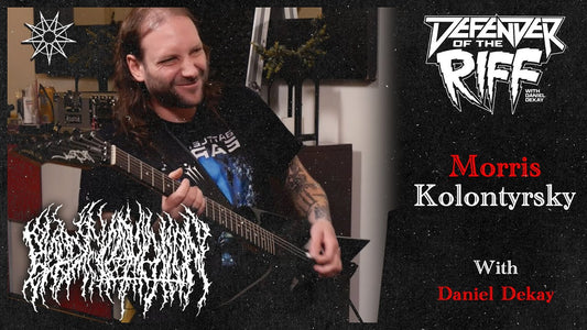 Defender Of The Riff - Morris Kolontyrsky (BLOOD INCANTATION) [FIRST LOOK]