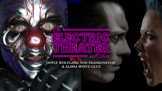 Alissa White-Gluz of Arch Enemy and Doyle Von Frankenstein join clown in the latest Electric Theater