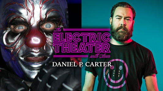 Daniel P. Carter of BBC Radio 1 Steps Into The Electric Theater with clown of Slipknot