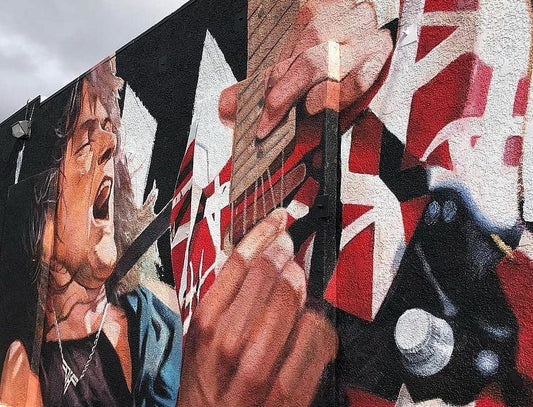 Revered Los Angeles muralist Robert Vargas unveils tribute to Eddie Van Halen