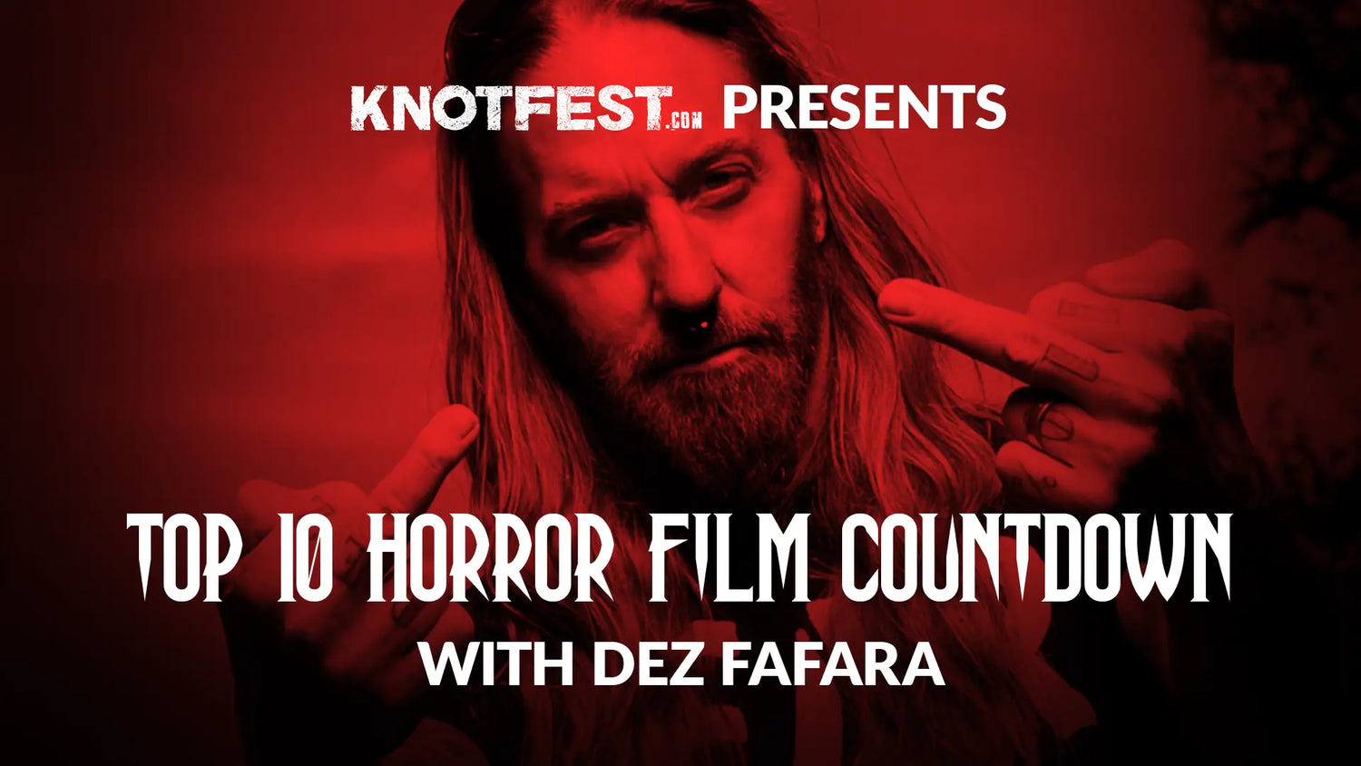 From the occult to the supernatural Devildriver’s Dez Fafara details his ultimate list of horror flicks