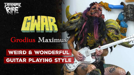 Grodius Maximus’ (GWAR) Weird & Wonderful Guitar Playing Style