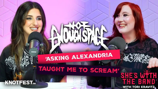 Not Enough Space: Lizzie and Liv Learned to Scream from SUICIDE SILENCE and ASKING ALEXANDRIA! | She’s With The Band