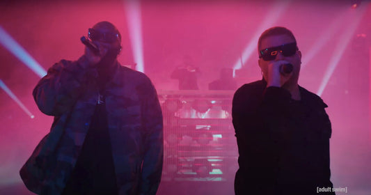 Watch Run the Jewels' compete RTJ4 performance on the Adult Swim voting special Holy CalamaVote