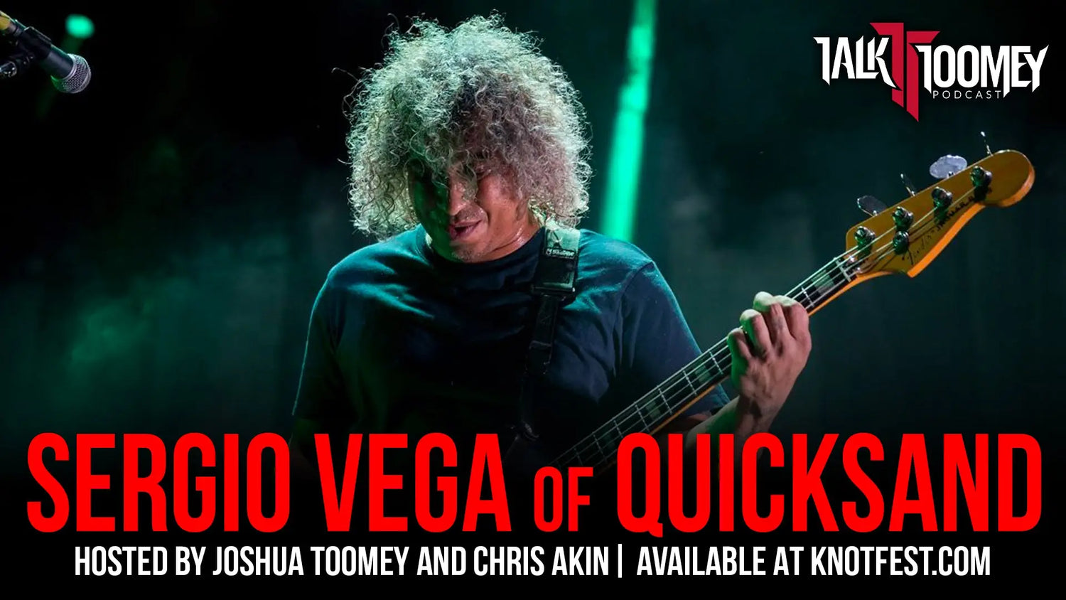 Sergio Vega of Quicksand on leaving Deftones collabs with Keith Buckley and more on the latest Talk Toomey podcast