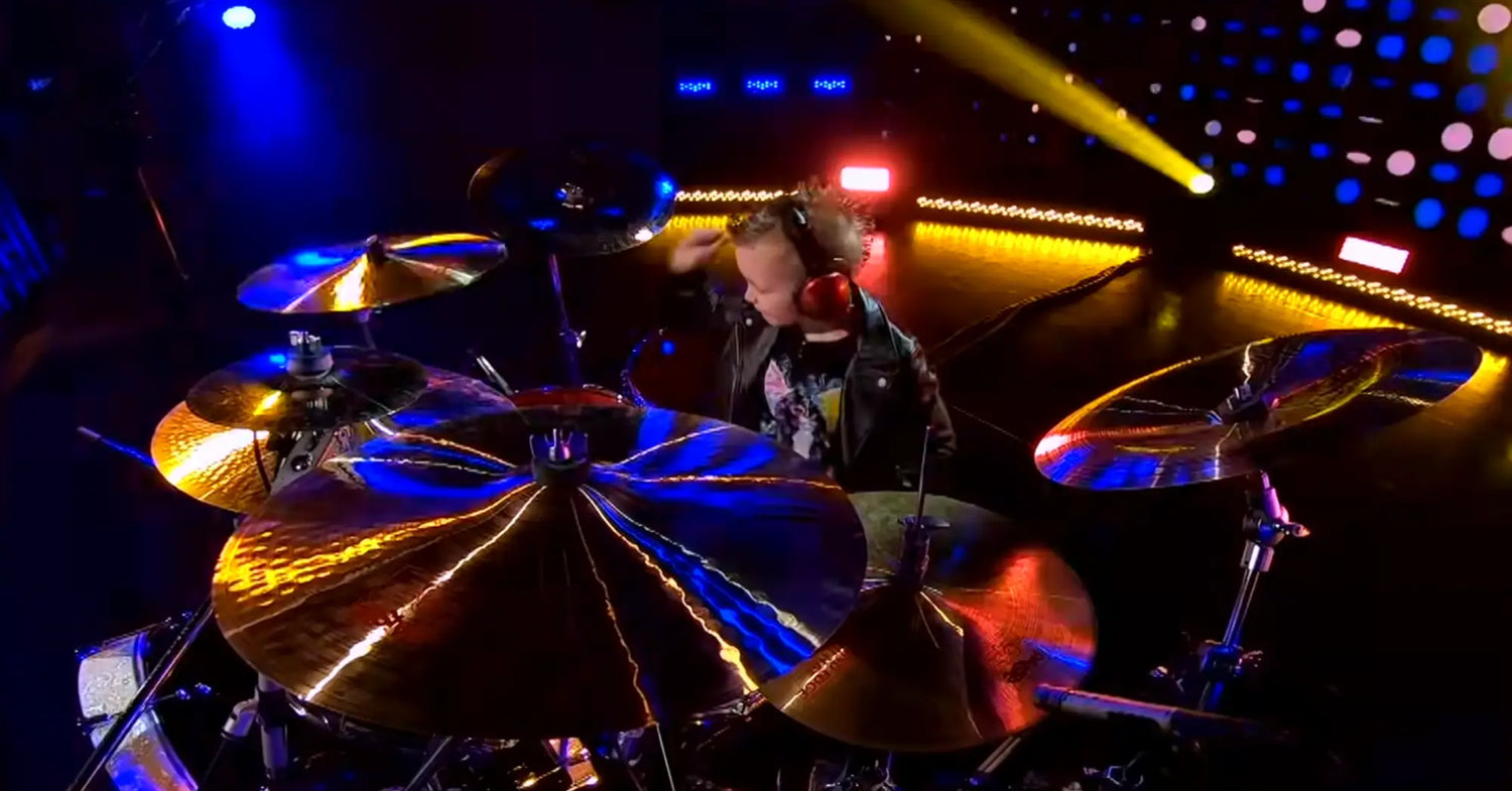 The future looks bright as 7-year old Caleb Hayes performs Slipknot’s ’Sulfur’ on The Ellen Degeneres Show