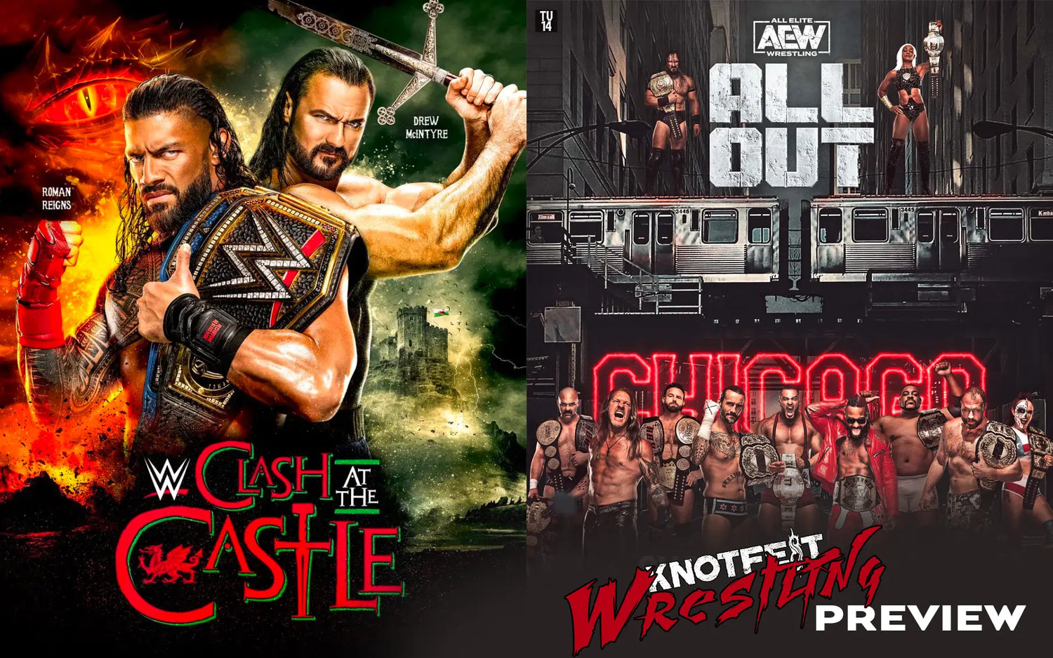 WWE Clash at the Castle & AEW All Out Previews & Predictions Heading Into a Big Wrestling Weekend