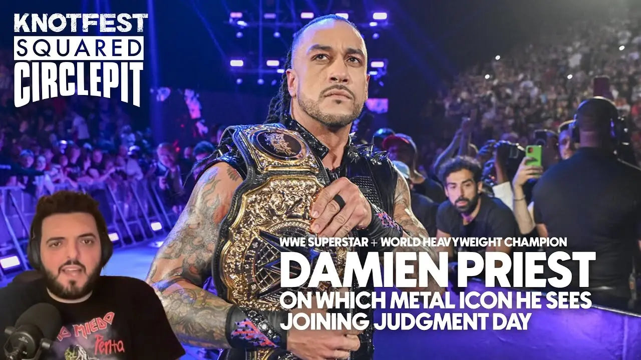 WWE’s Damian Priest on Which Metal Icon Should Join Judgment Day - Squared Circle Pit