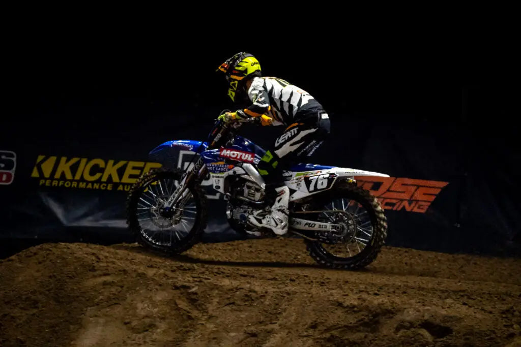 Team Solitaire battles soggy SoCal weather for an eventful start to 2023 at Monster Energy Supercross