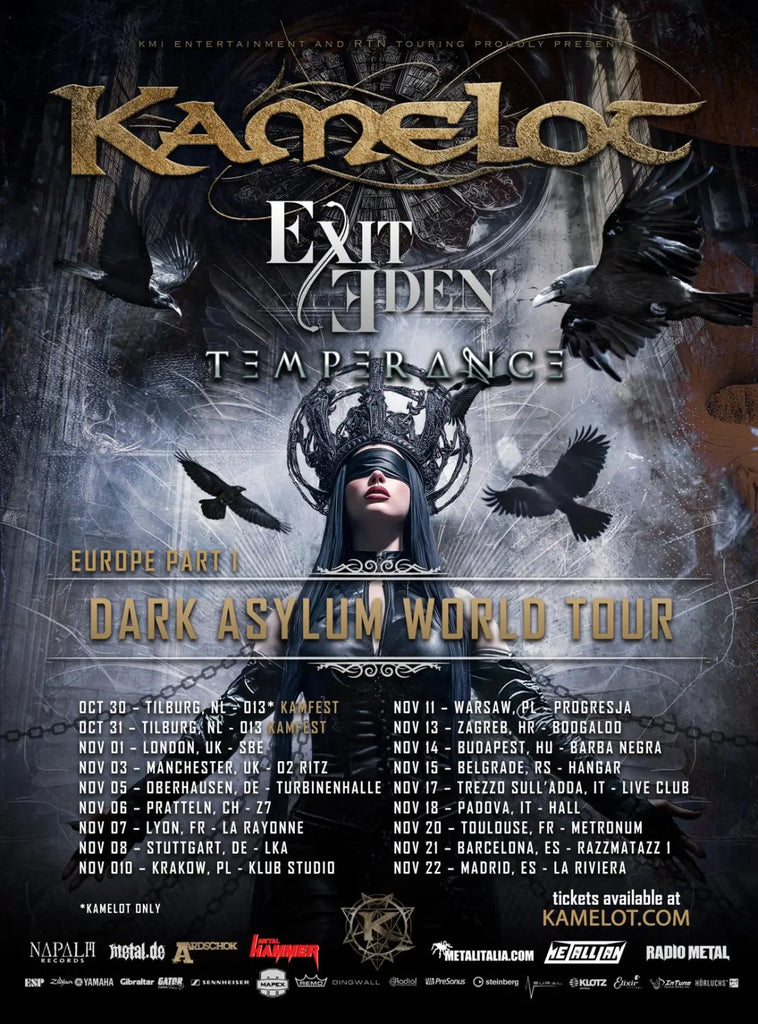 Kamelot Announce The Dark Asylum World Tour