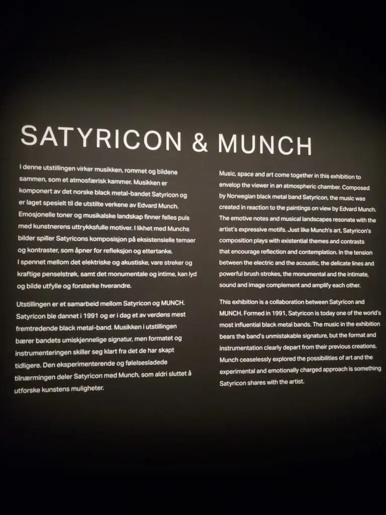 Listening to the Heart’s Blood: Satyr on the Satyricon & Munch exhibition and album