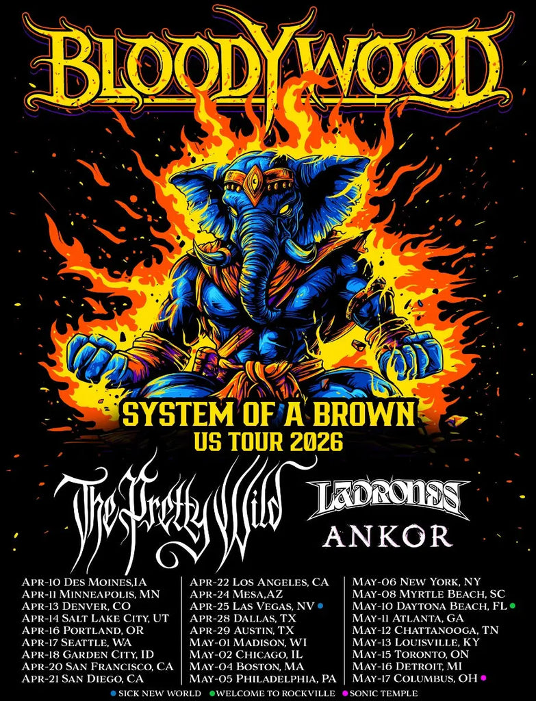 Bloodywood Announce the System Of A Brown 2026 US Tour