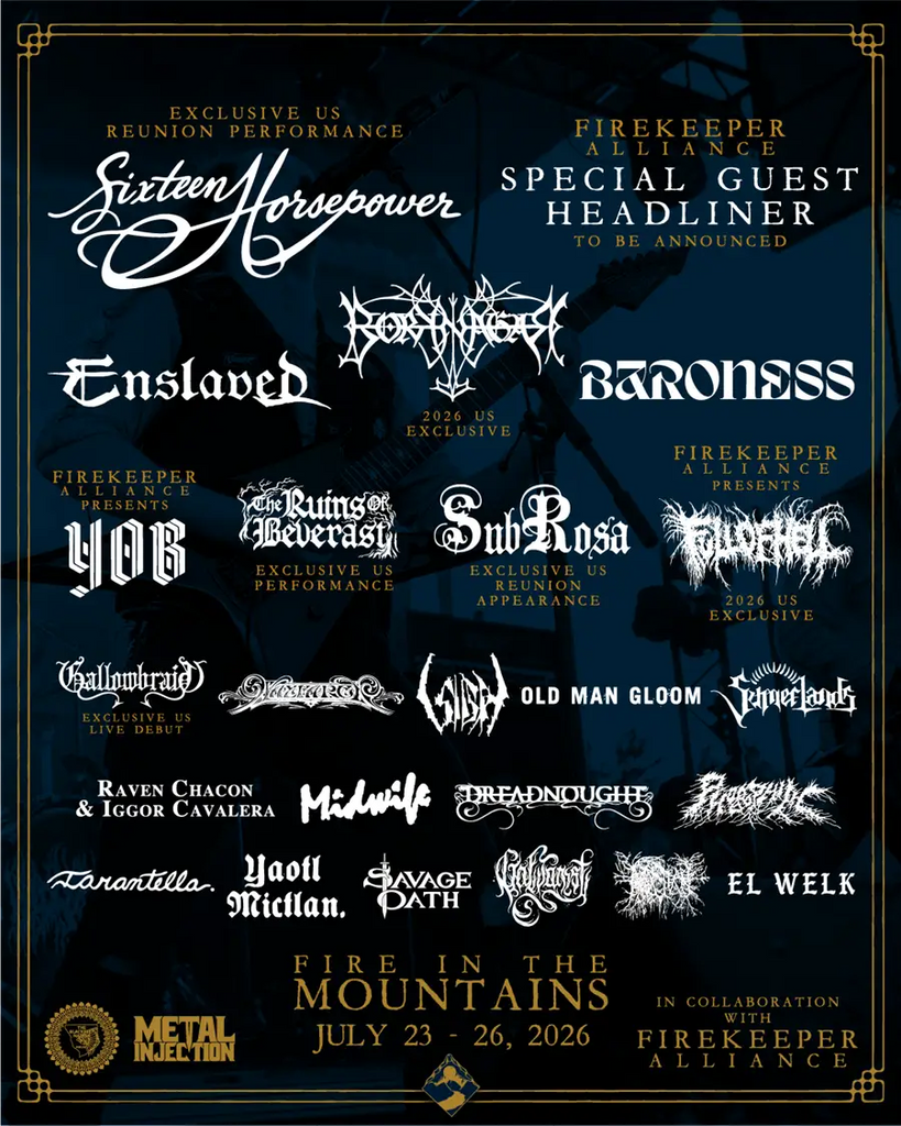 SubRosa Full of Hell Old Man Gloom Iggor Cavalera and More Set for Fire In the Mountains