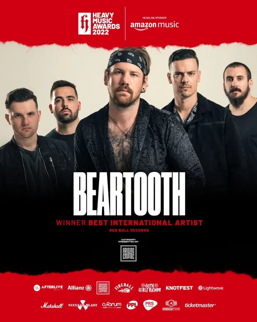 Beartooth balance artistry and accolades at the 2022 Heavy Music Awards