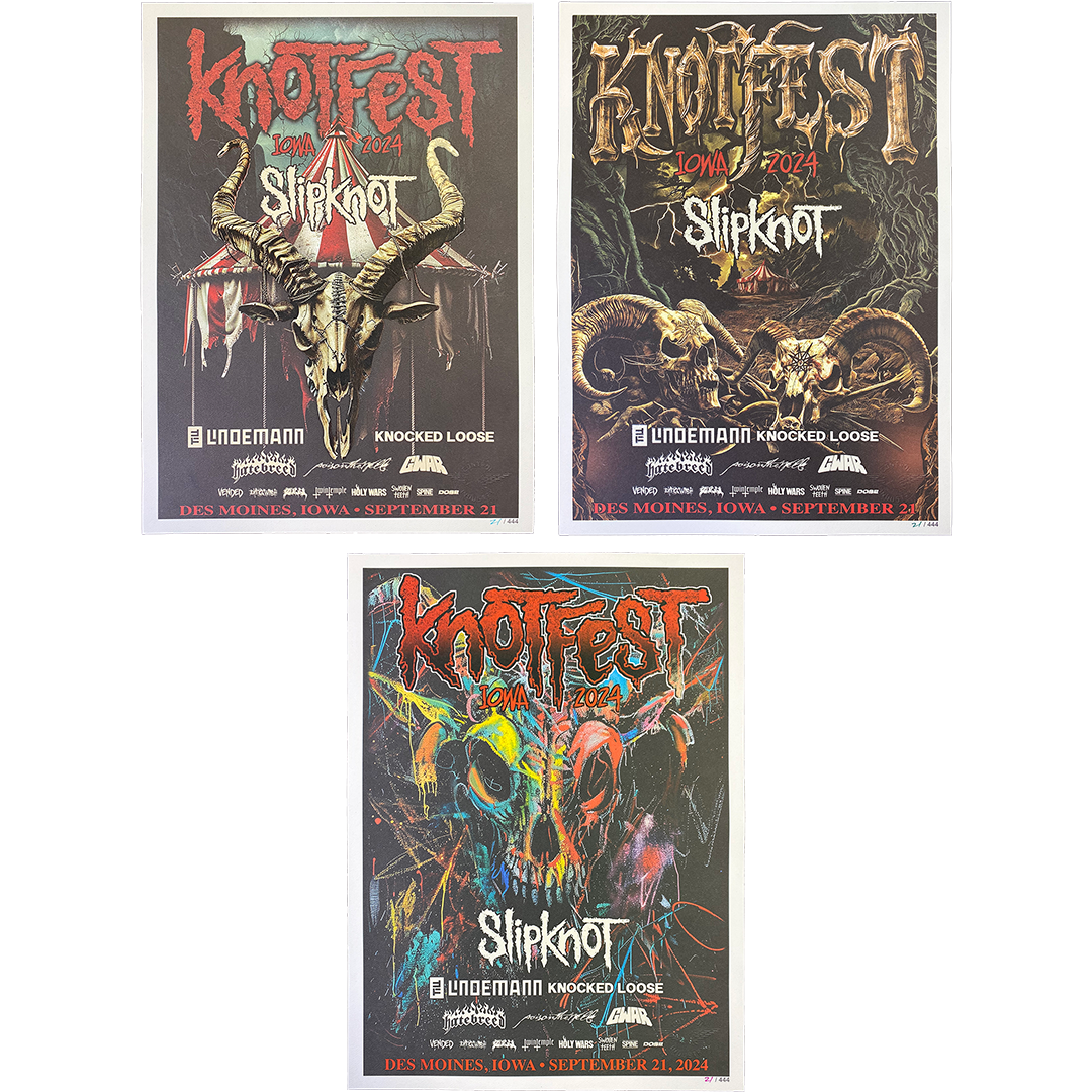 Knotfest Iowa 2024 Three-Poster-Set