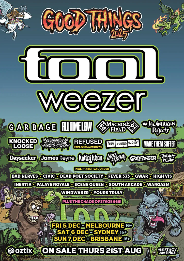 TOOL Machine Head Knocked Loose Lorna Shore and More Set for Good Things 2025