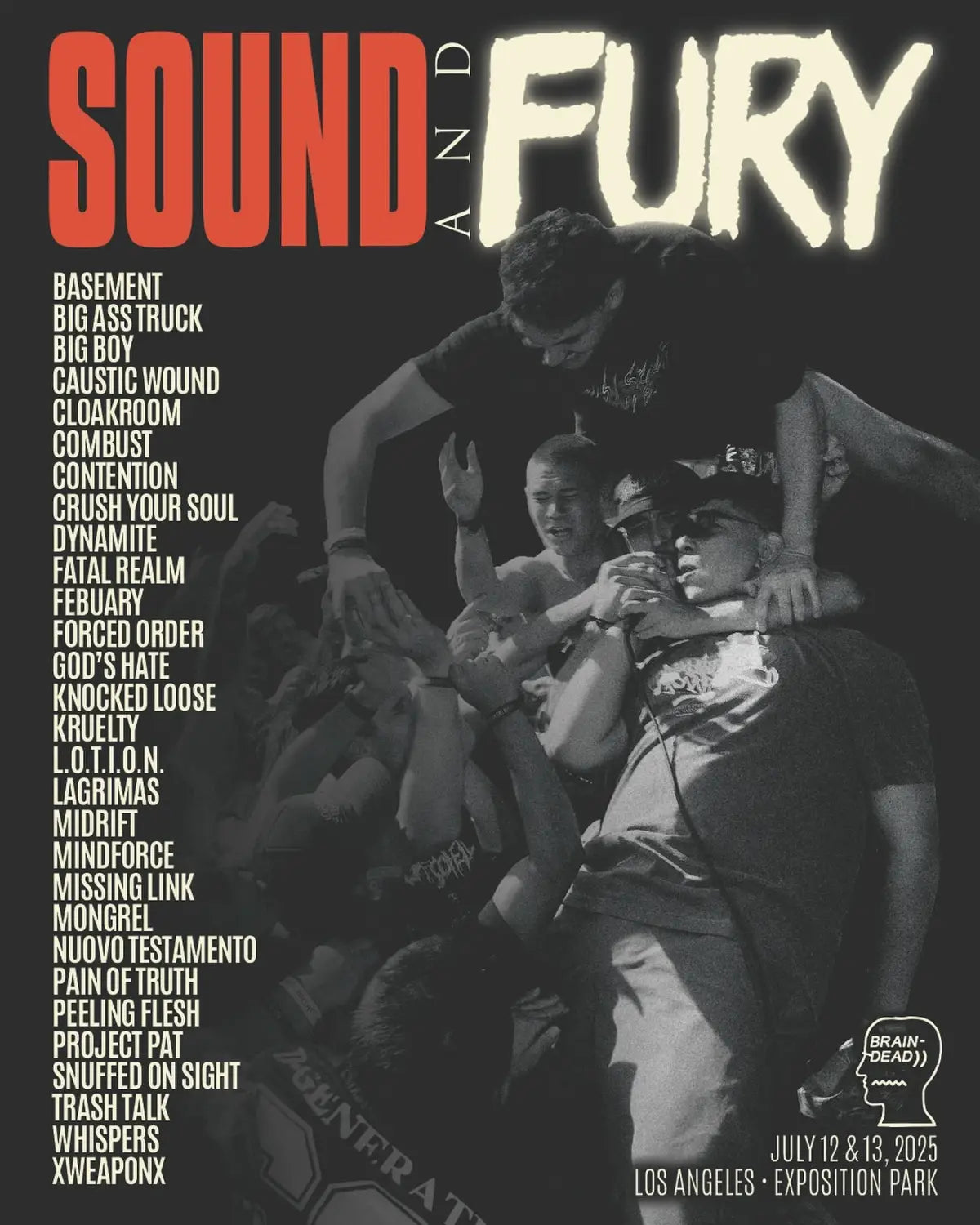 Knocked Loose Basement Trash Talk and Project Pat Set for Sound and Fury 2025