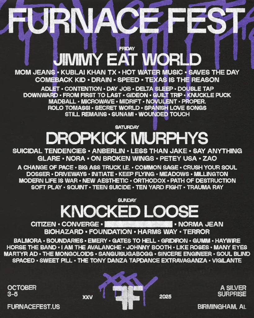 Jimmy Eat World Dropkick Murphys and Knocked Loose Head Up Furnace Fest 2025