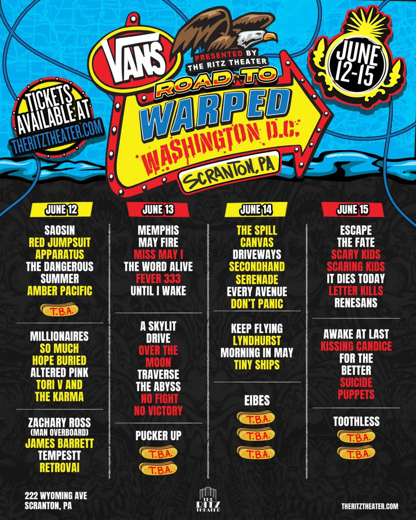 Saosin Fever 333 Miss May I The Spill Canvas and More Set for Road to Warped
