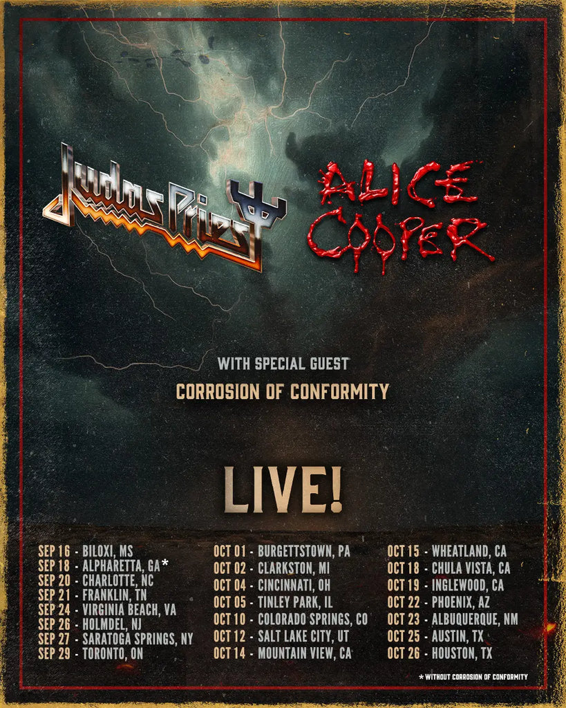 Judas Priest and Alice Cooper Embark On Legendary Co-Headlining Tour