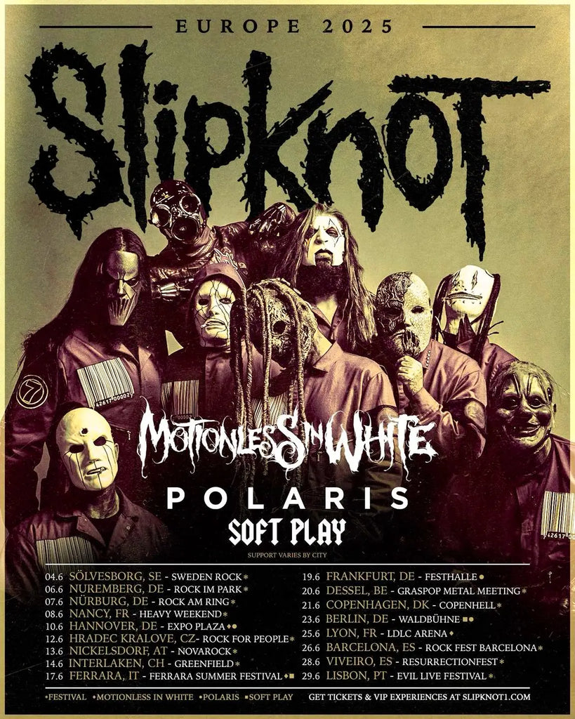 Slipknot Unveils 2025 European Tour Dates