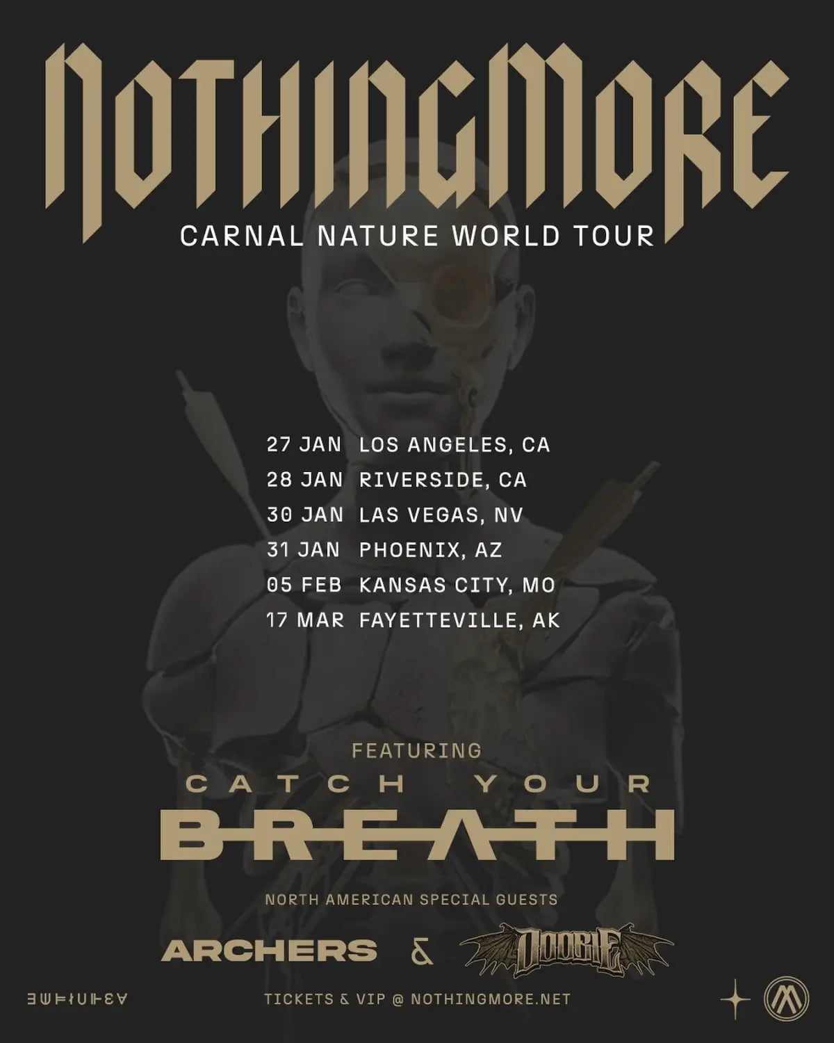 Nothing More Additional Carnal World Tour Dates - PRE-SALE CODE