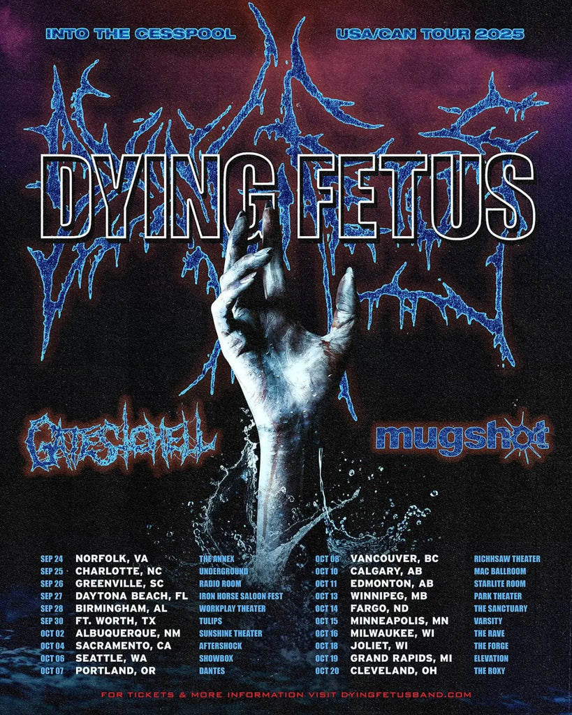Dying Fetus Drag the Waters On the Into Cesspool US/Canadian Tour