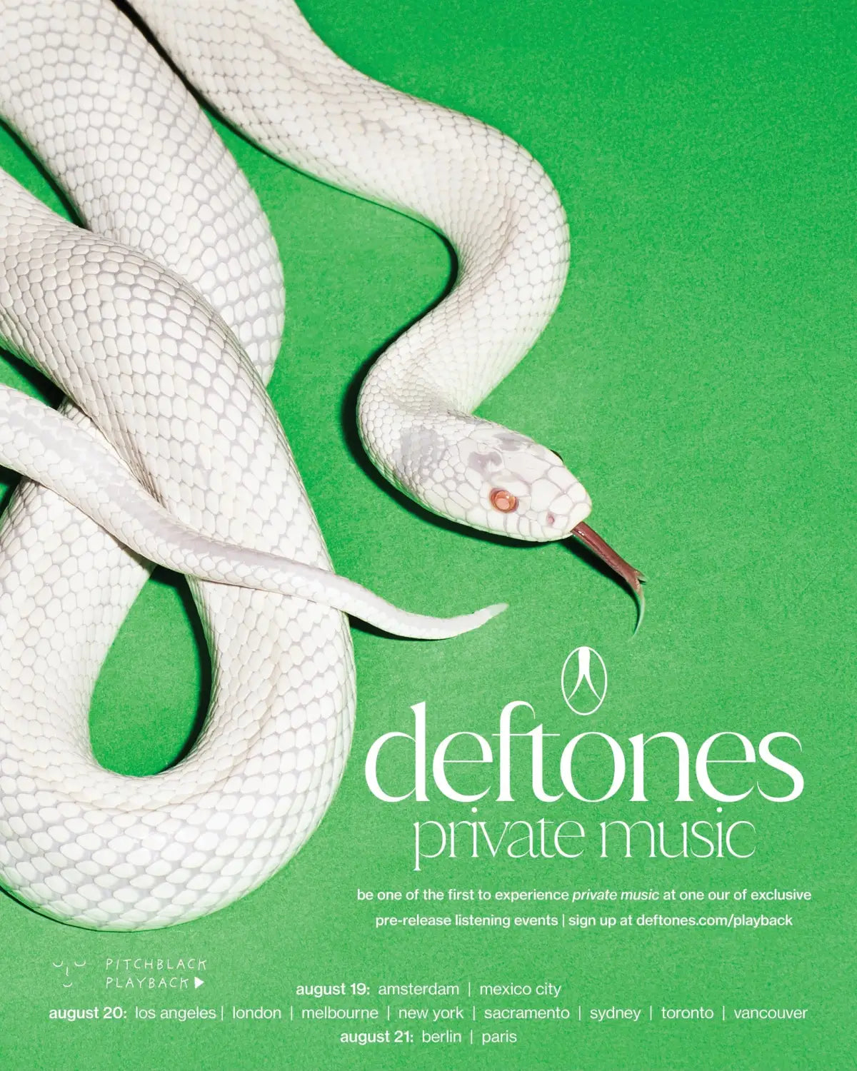 Deftones Announce ’Private Music’ Album Preview Events