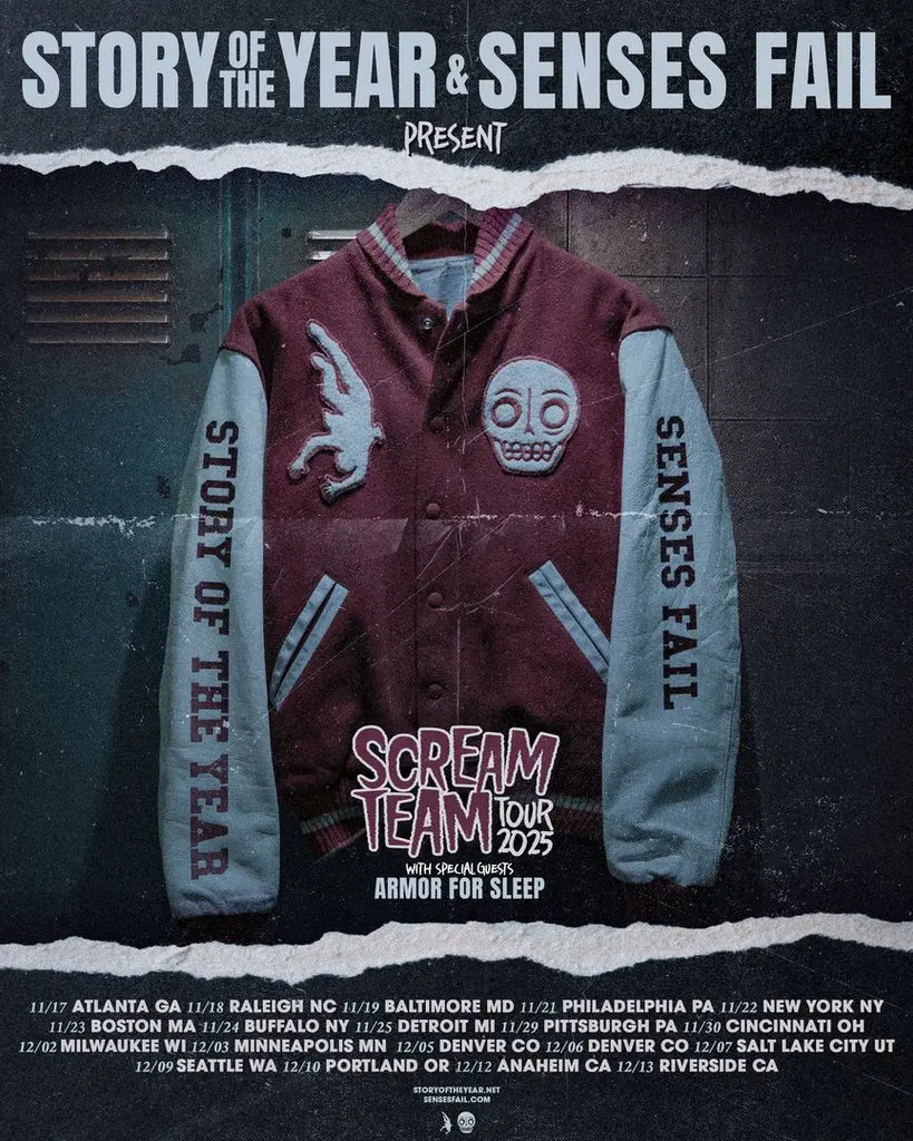 PRE SALE CODE: Story of the Year and Senses Fail Head the Scream Team Tour
