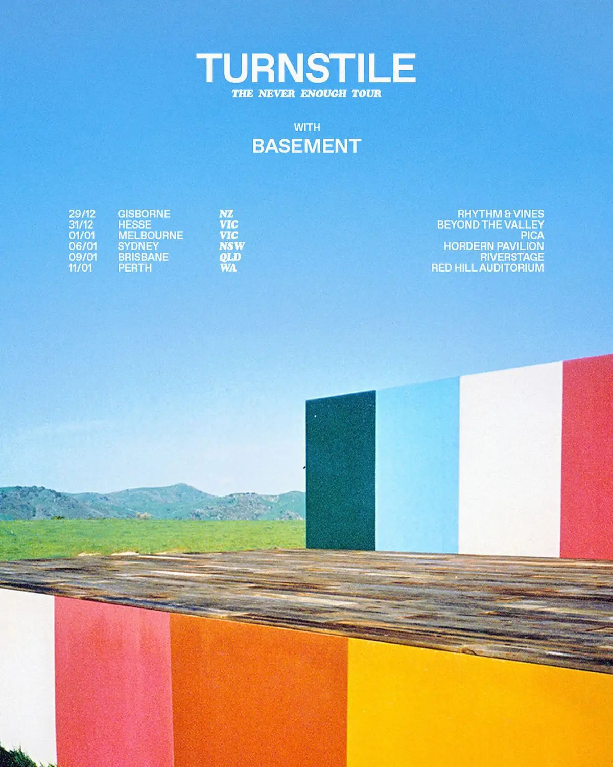 Turnstile Recruit Basement for Australian Never Enough Tour Dates