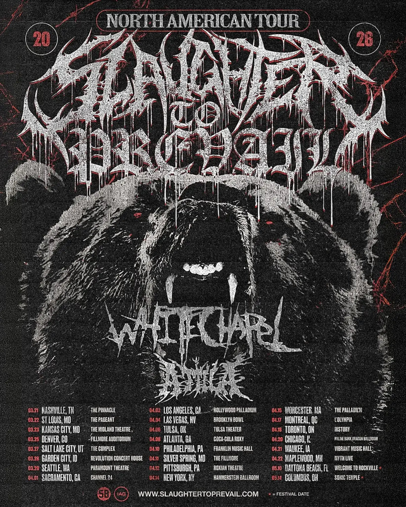 Slaughter to Prevail Enlist Whitechapel and Attila For 2026 North American Tour