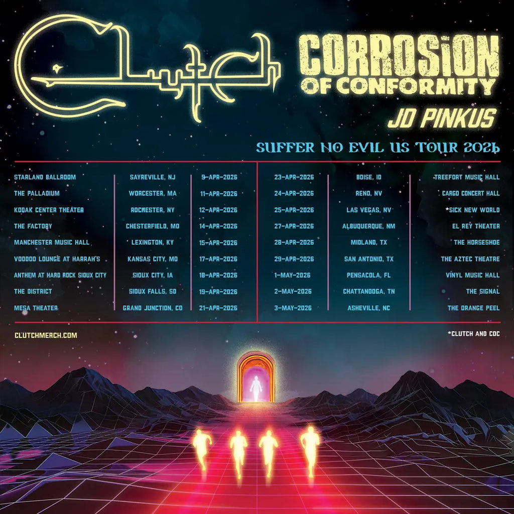 Clutch Unite With Corrosion of Conformity for Suffer No Evil 2026 US Tour