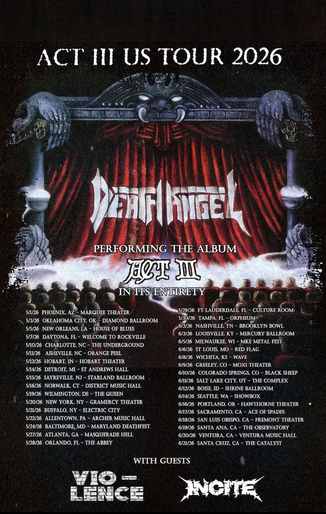 Death Angel Announce Second Leg of the Act III US Tour